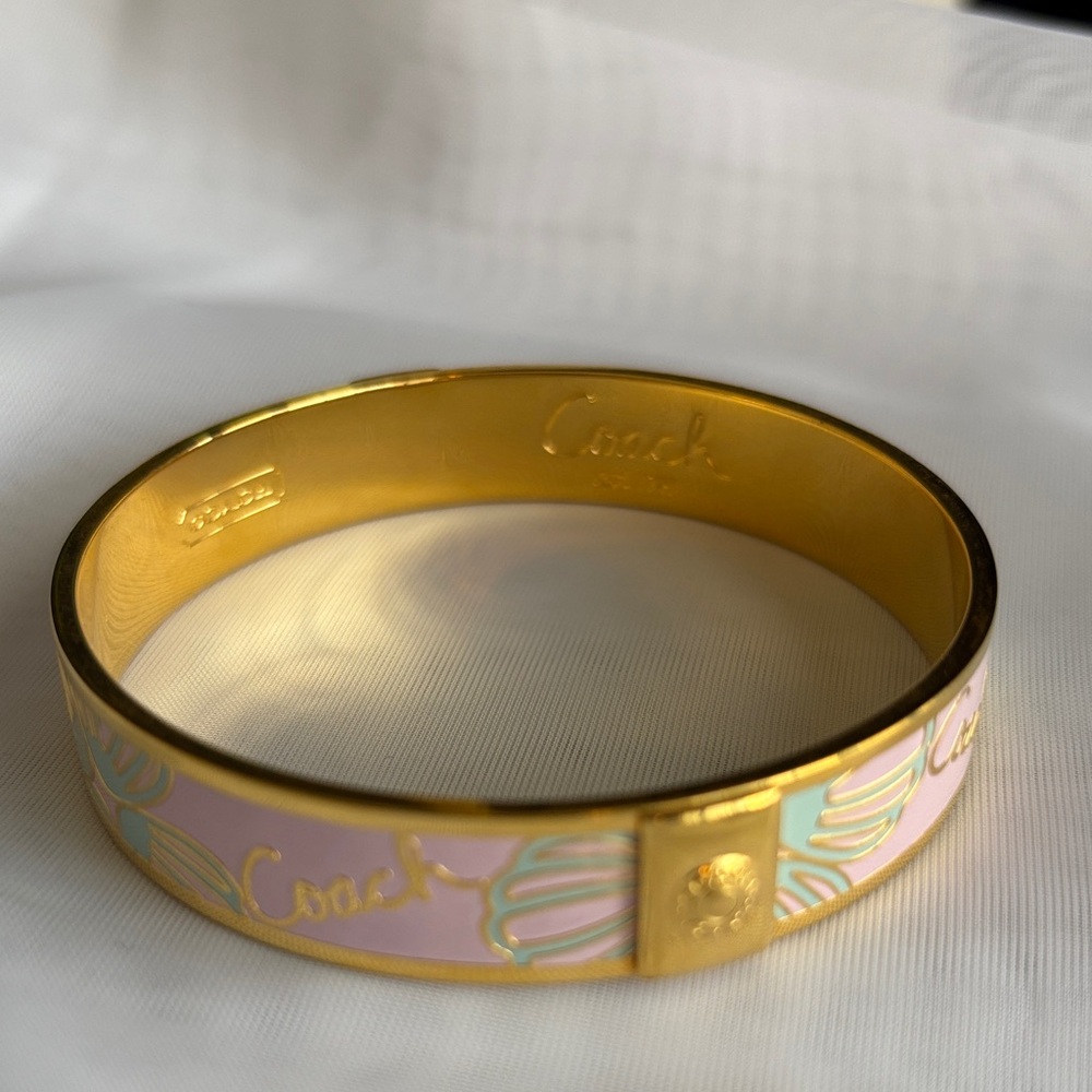 Coach Enamel Bangle Bracelet - Picture 2 of 7